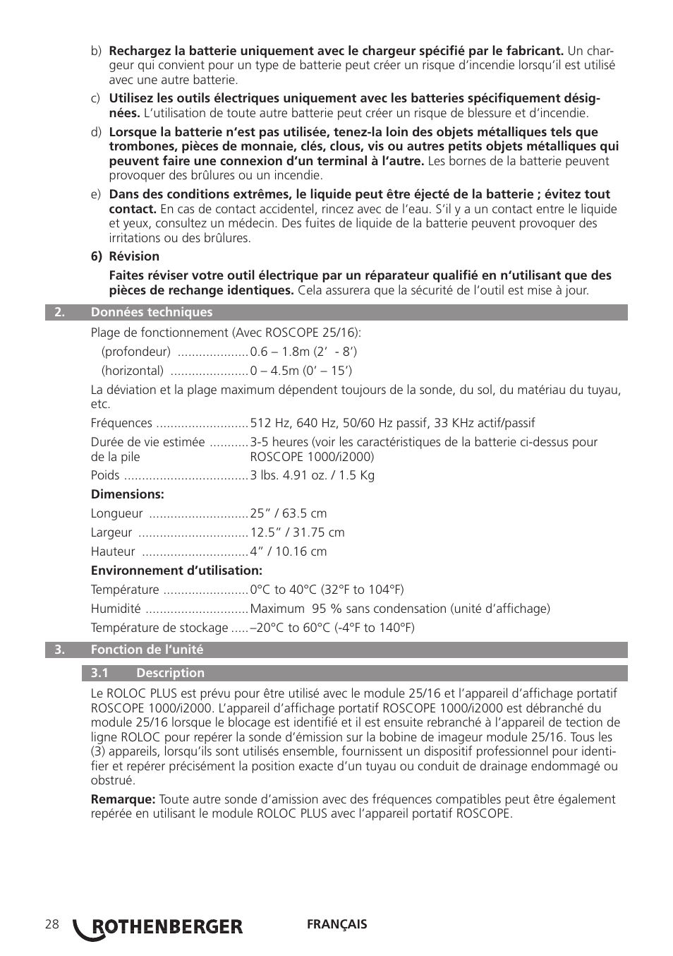 ROTHENBERGER Modul ROLOC PLUS User Manual | Page 30 / 216
