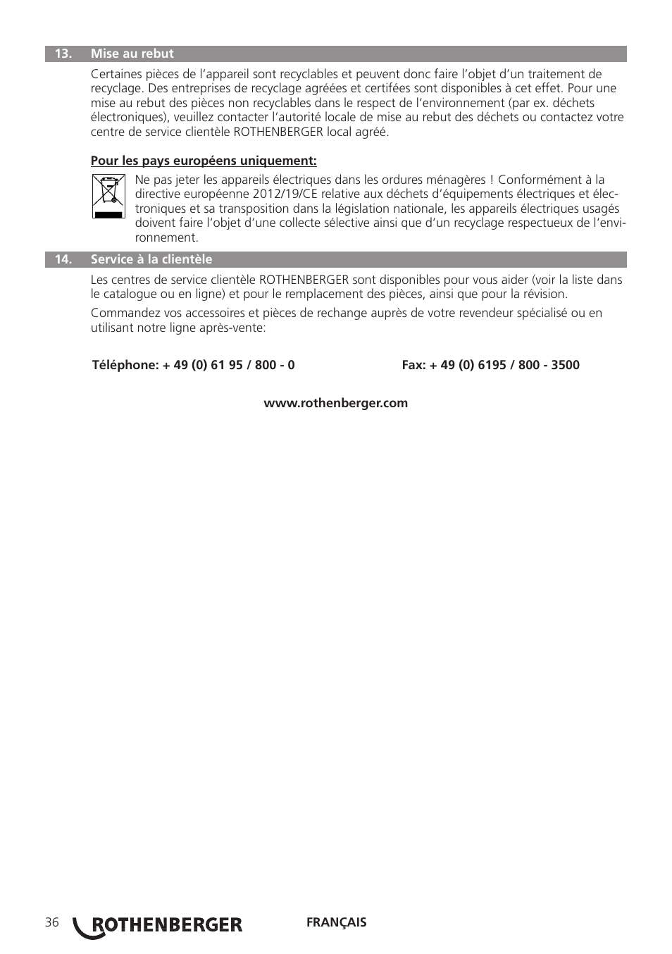 ROTHENBERGER Modul ROLOC PLUS User Manual | Page 38 / 216