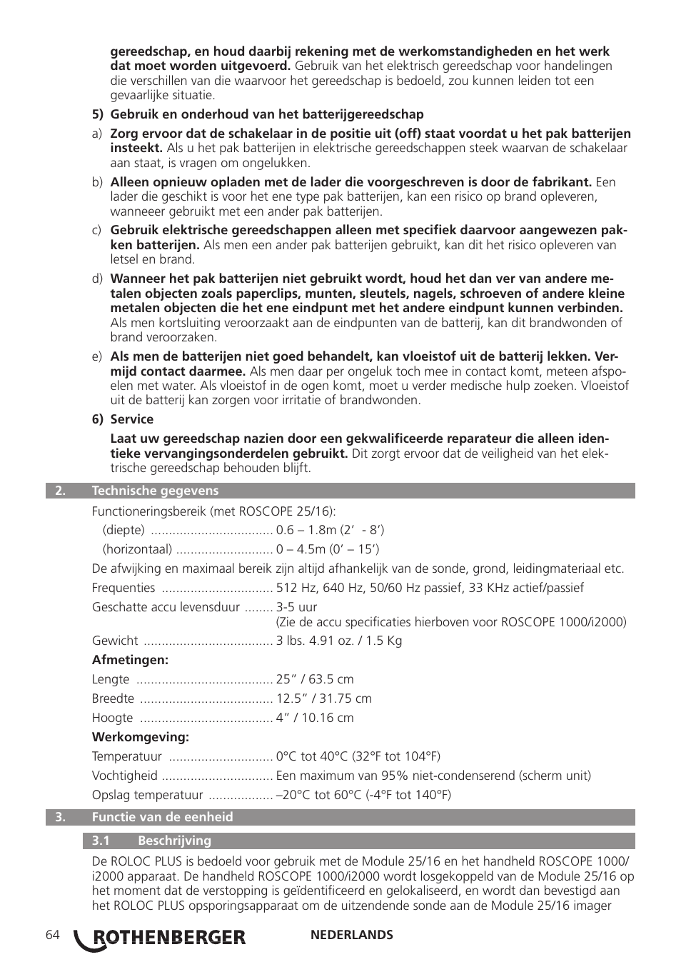 ROTHENBERGER Modul ROLOC PLUS User Manual | Page 66 / 216