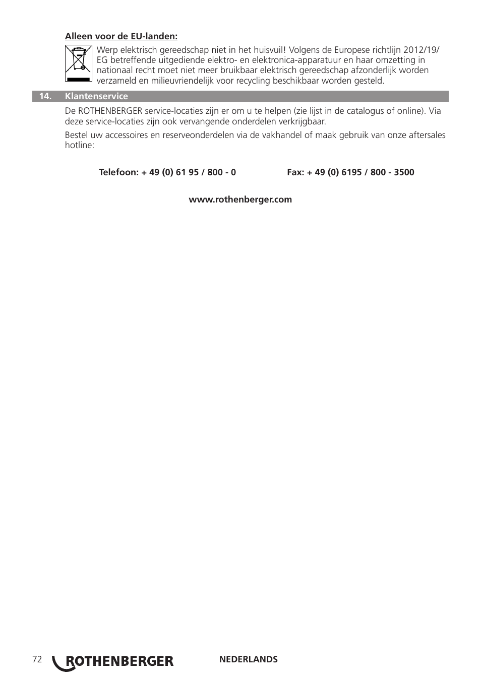 ROTHENBERGER Modul ROLOC PLUS User Manual | Page 74 / 216
