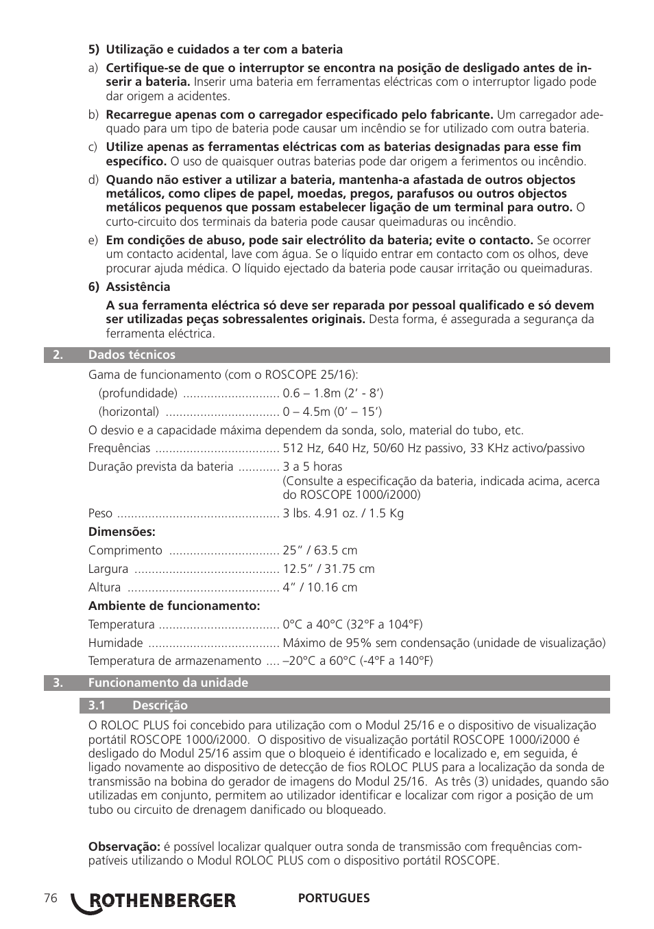 ROTHENBERGER Modul ROLOC PLUS User Manual | Page 78 / 216