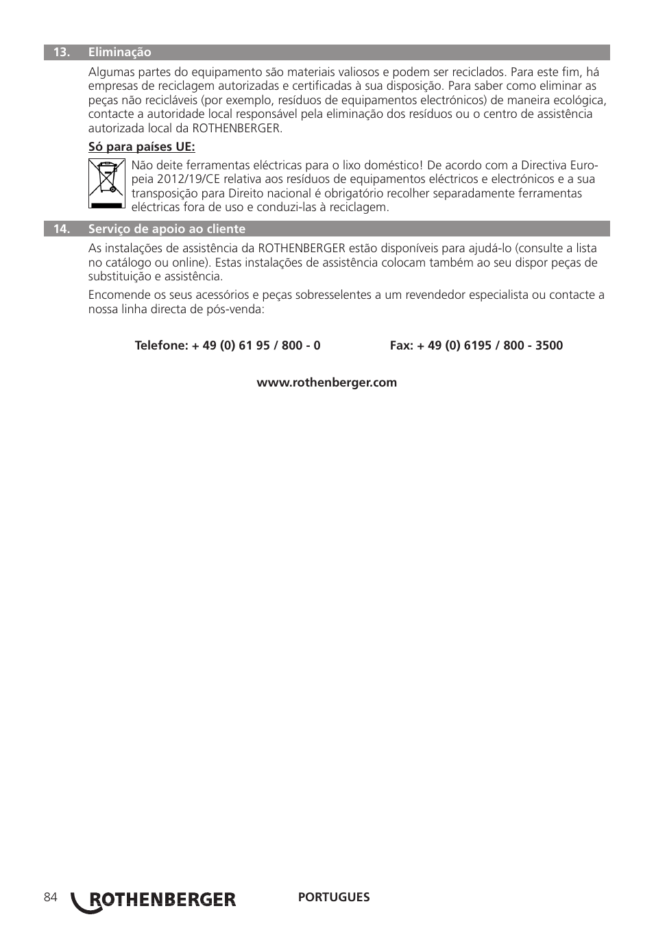 ROTHENBERGER Modul ROLOC PLUS User Manual | Page 86 / 216