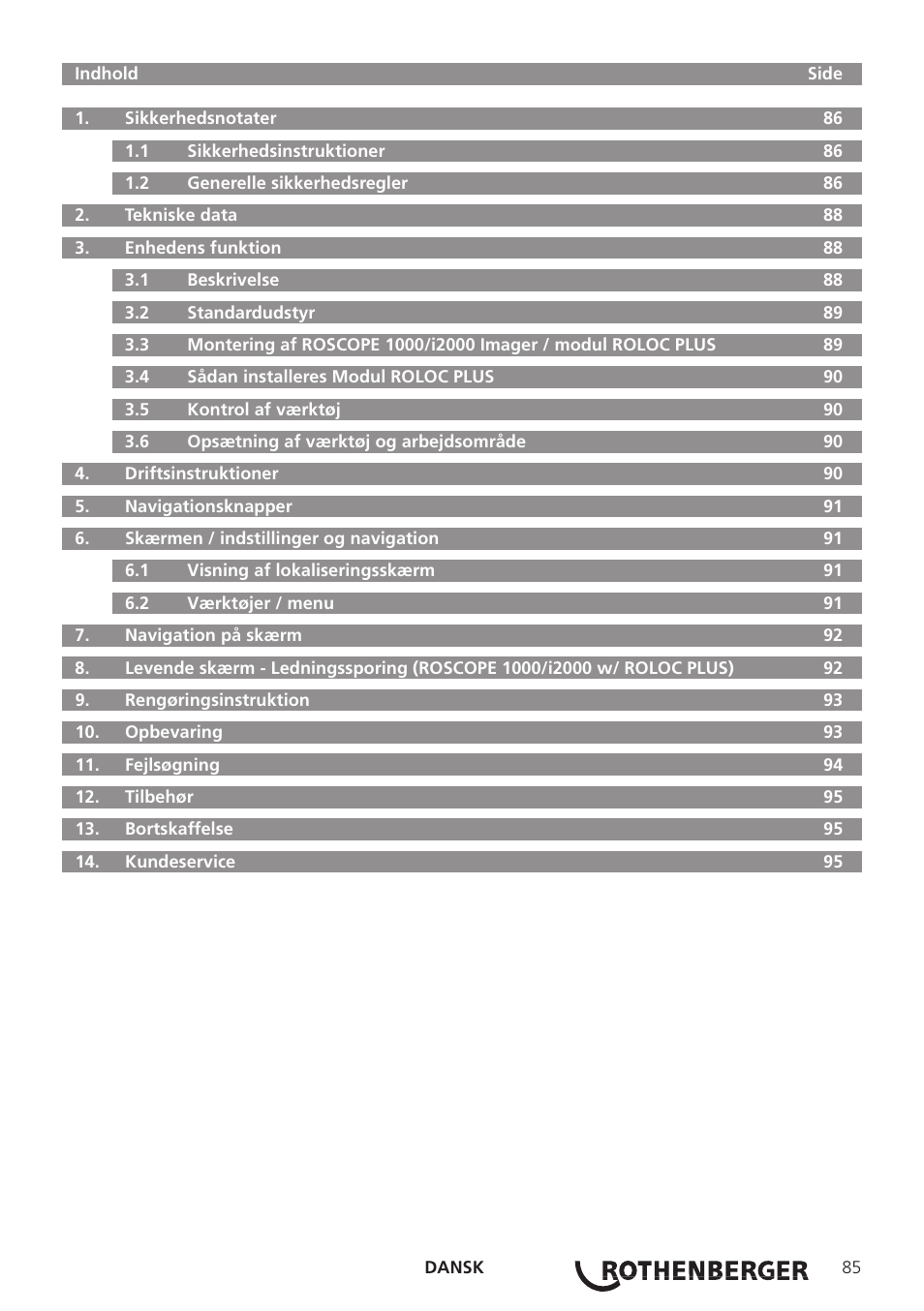 ROTHENBERGER Modul ROLOC PLUS User Manual | Page 87 / 216