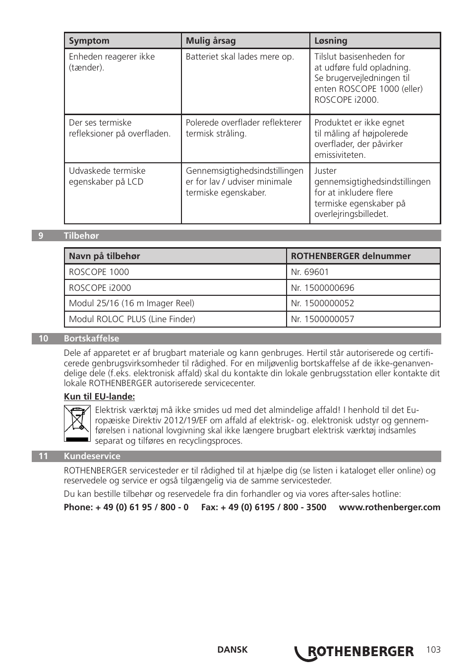 ROTHENBERGER Modul ROSCAN 150 User Manual | Page 105 / 236