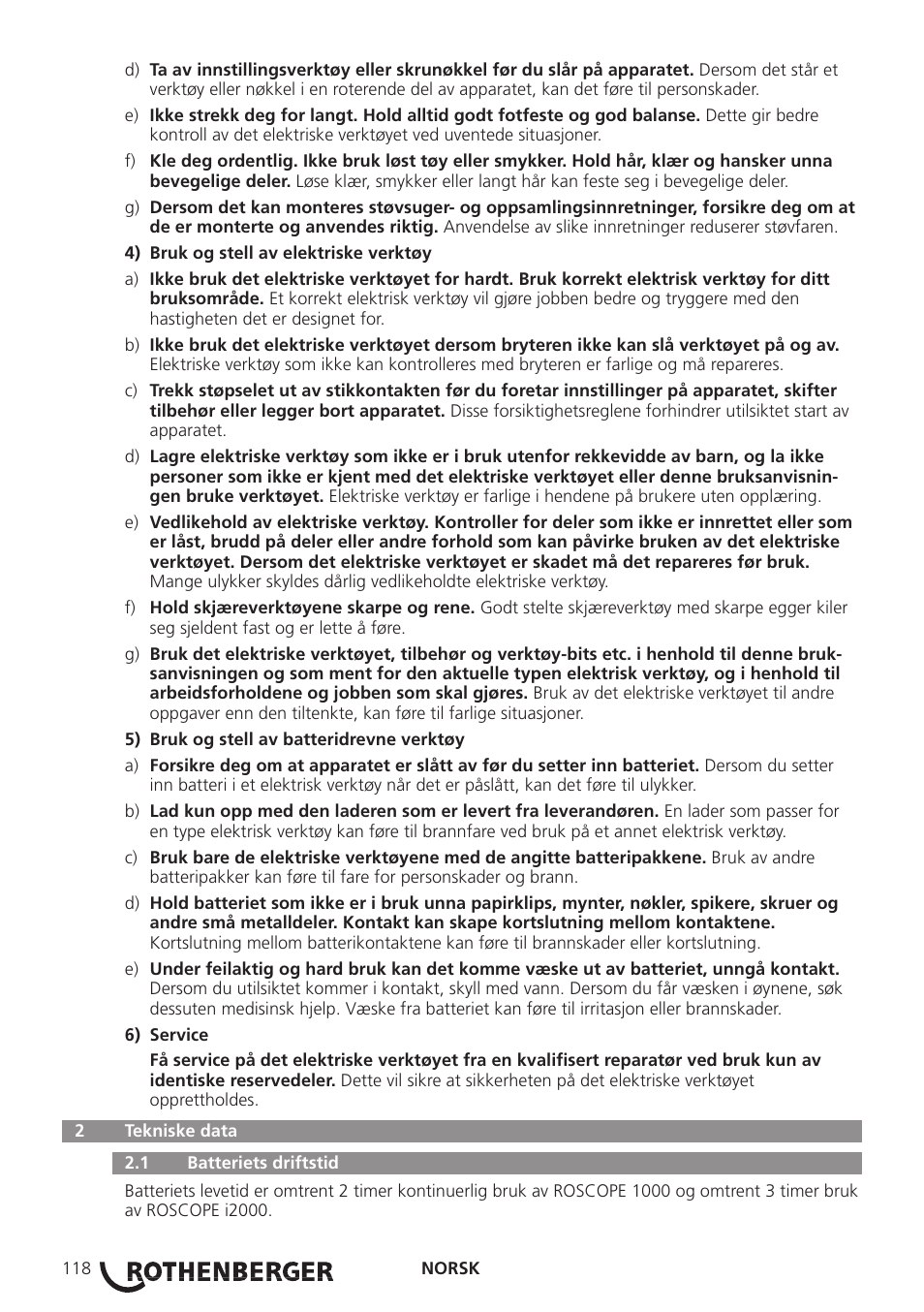 ROTHENBERGER Modul ROSCAN 150 User Manual | Page 120 / 236