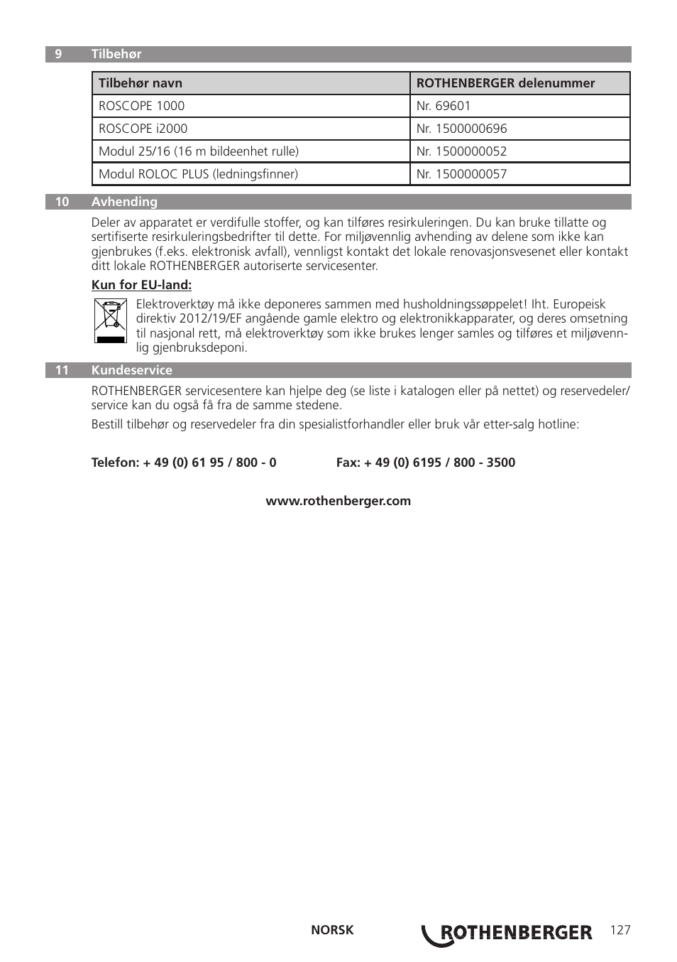 ROTHENBERGER Modul ROSCAN 150 User Manual | Page 129 / 236