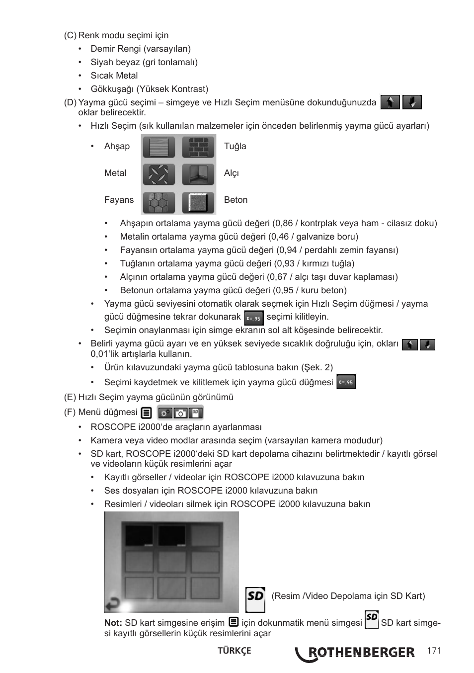 ROTHENBERGER Modul ROSCAN 150 User Manual | Page 173 / 236