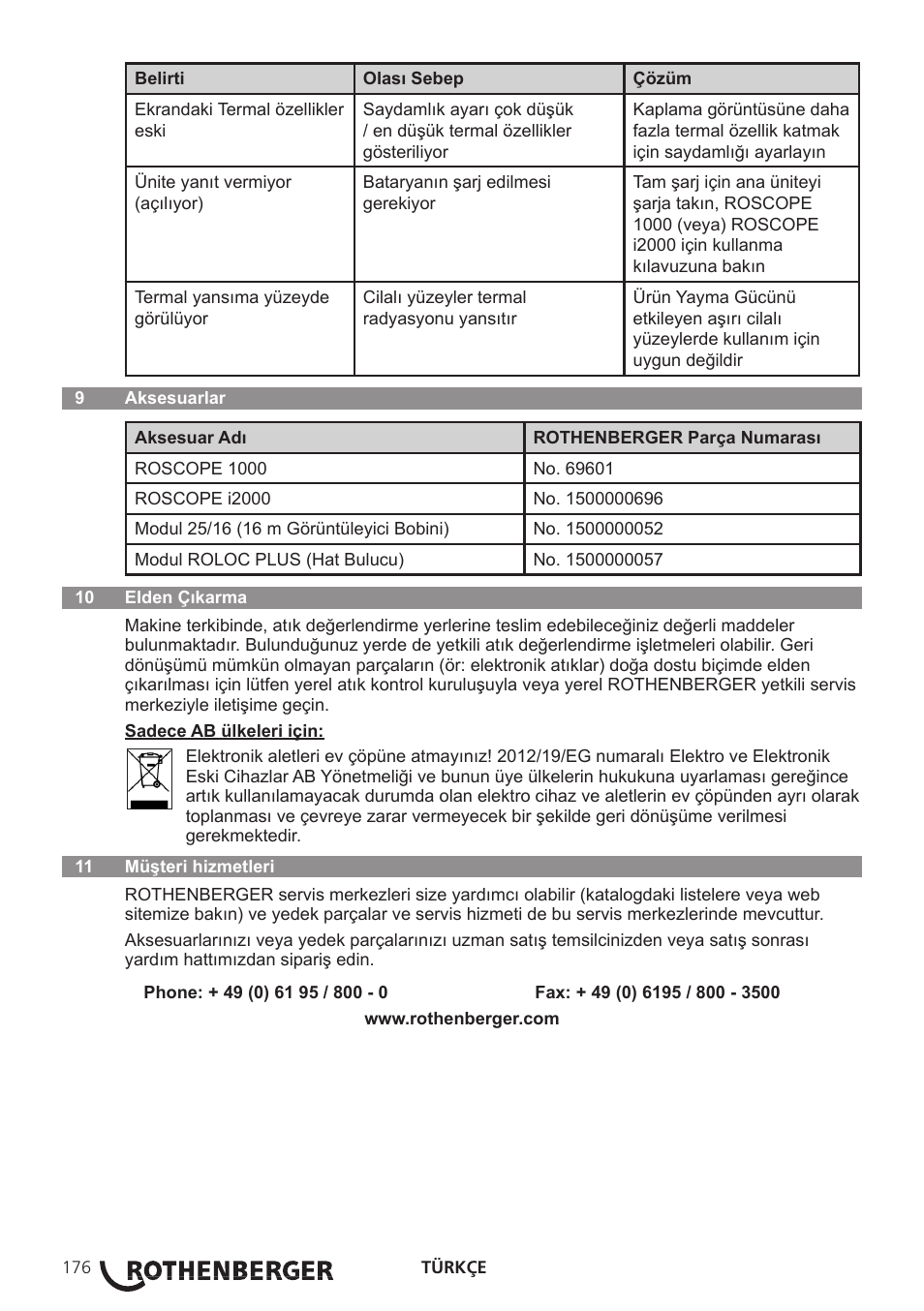 ROTHENBERGER Modul ROSCAN 150 User Manual | Page 178 / 236