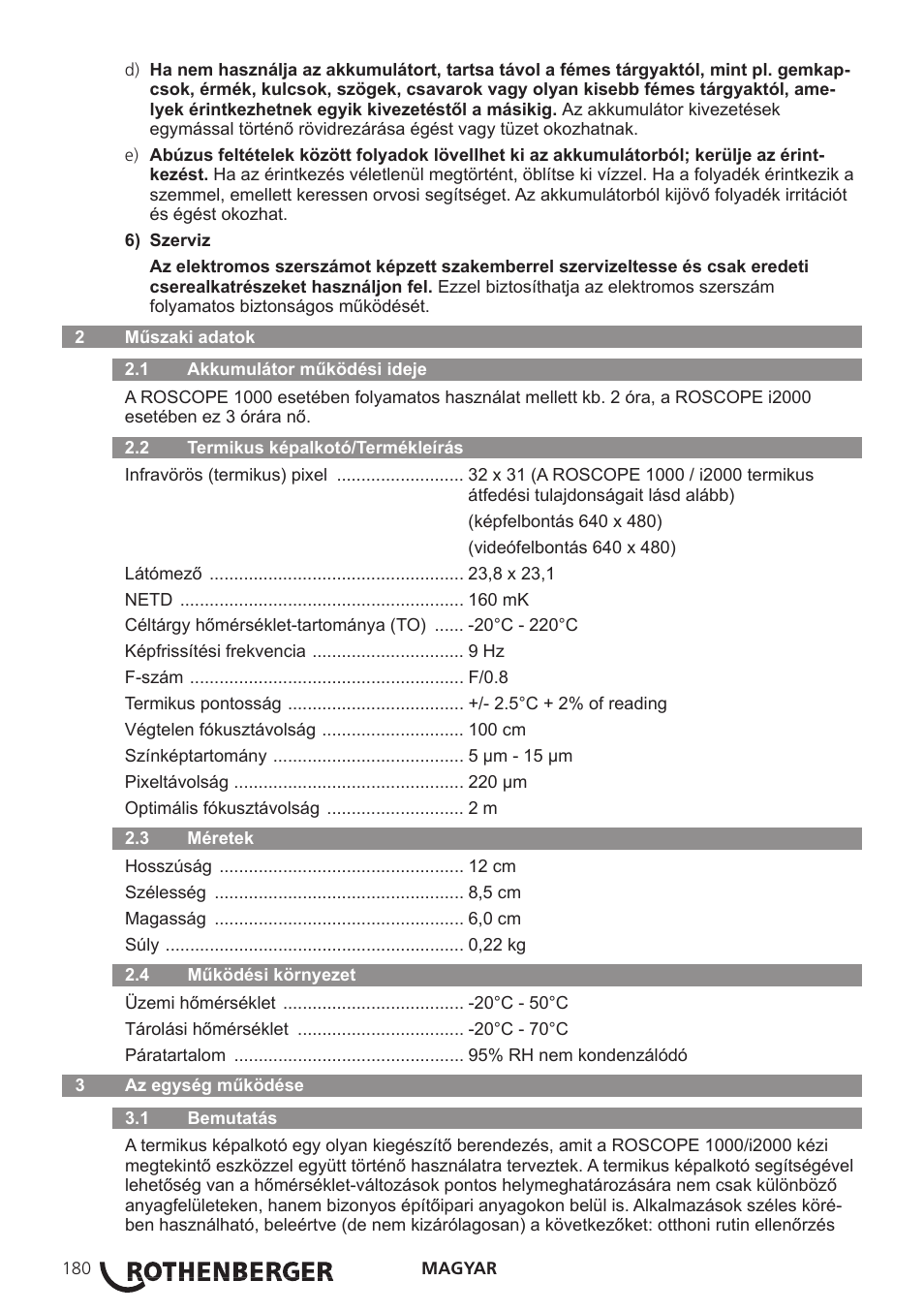 ROTHENBERGER Modul ROSCAN 150 User Manual | Page 182 / 236