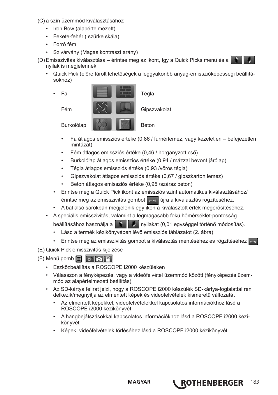 ROTHENBERGER Modul ROSCAN 150 User Manual | Page 185 / 236