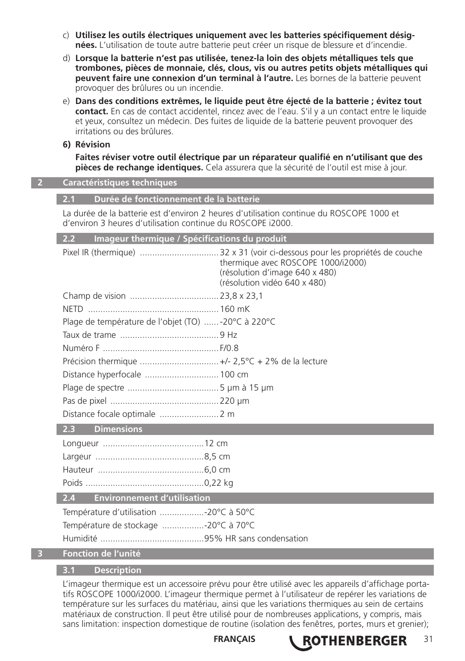 ROTHENBERGER Modul ROSCAN 150 User Manual | Page 33 / 236