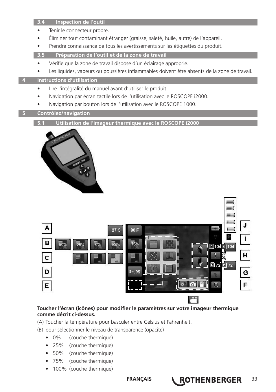 ROTHENBERGER Modul ROSCAN 150 User Manual | Page 35 / 236