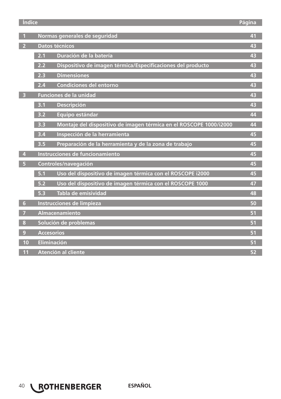 ROTHENBERGER Modul ROSCAN 150 User Manual | Page 42 / 236