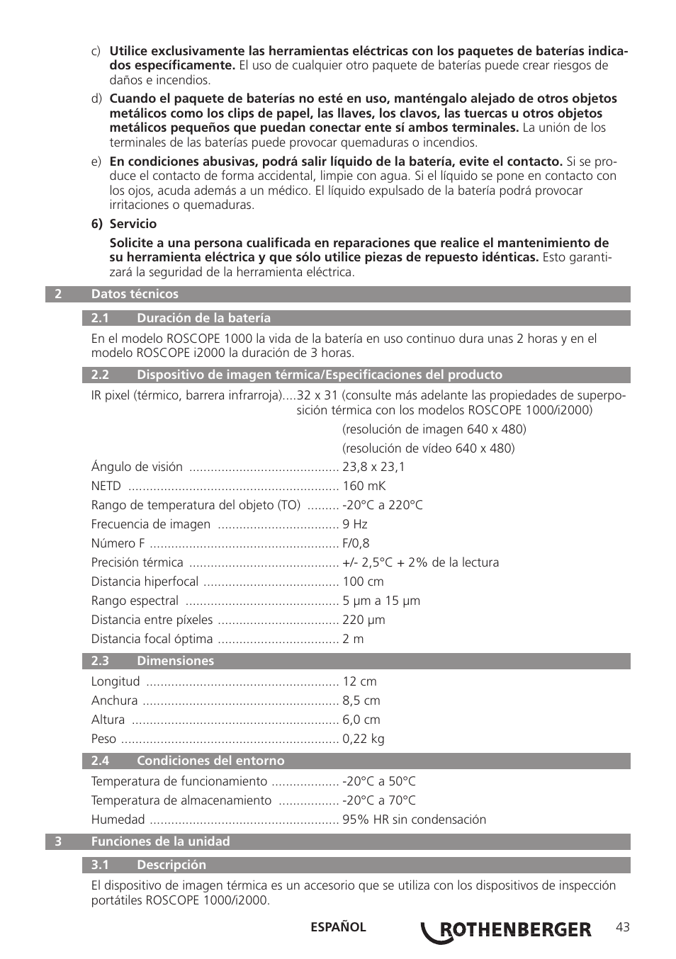 ROTHENBERGER Modul ROSCAN 150 User Manual | Page 45 / 236