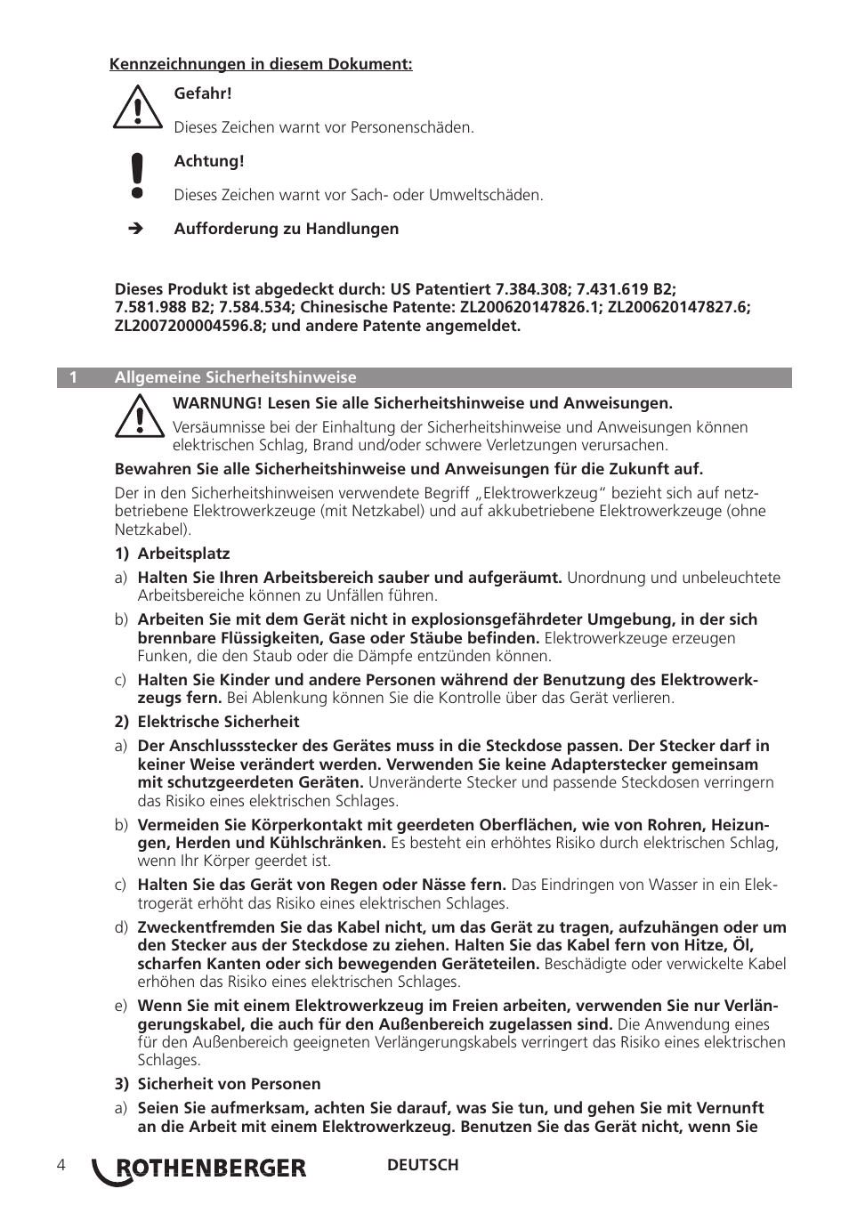ROTHENBERGER Modul ROSCAN 150 User Manual | Page 6 / 236