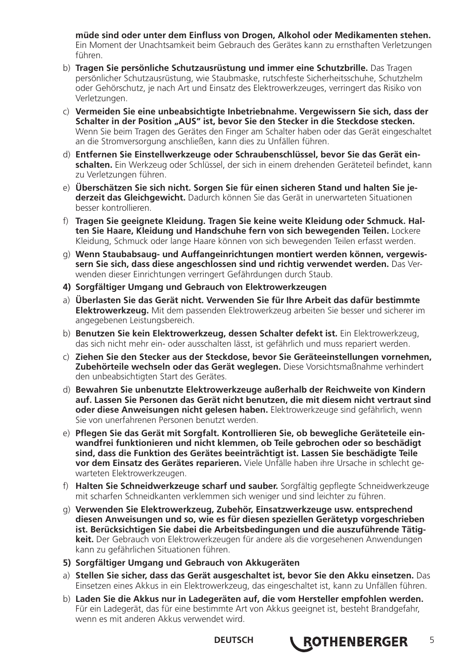 ROTHENBERGER Modul ROSCAN 150 User Manual | Page 7 / 236