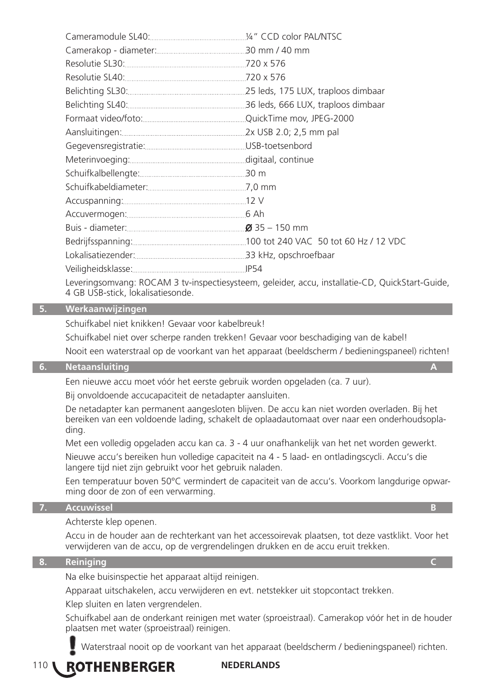 ROTHENBERGER ROCAM 3 Multimedia User Manual | Page 112 / 360
