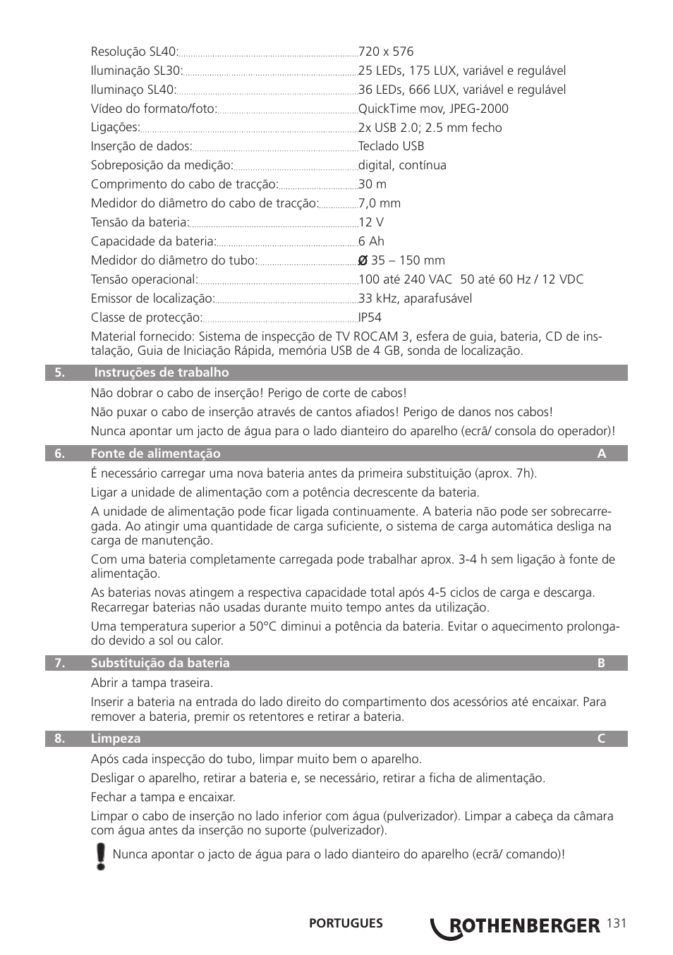 ROTHENBERGER ROCAM 3 Multimedia User Manual | Page 133 / 360