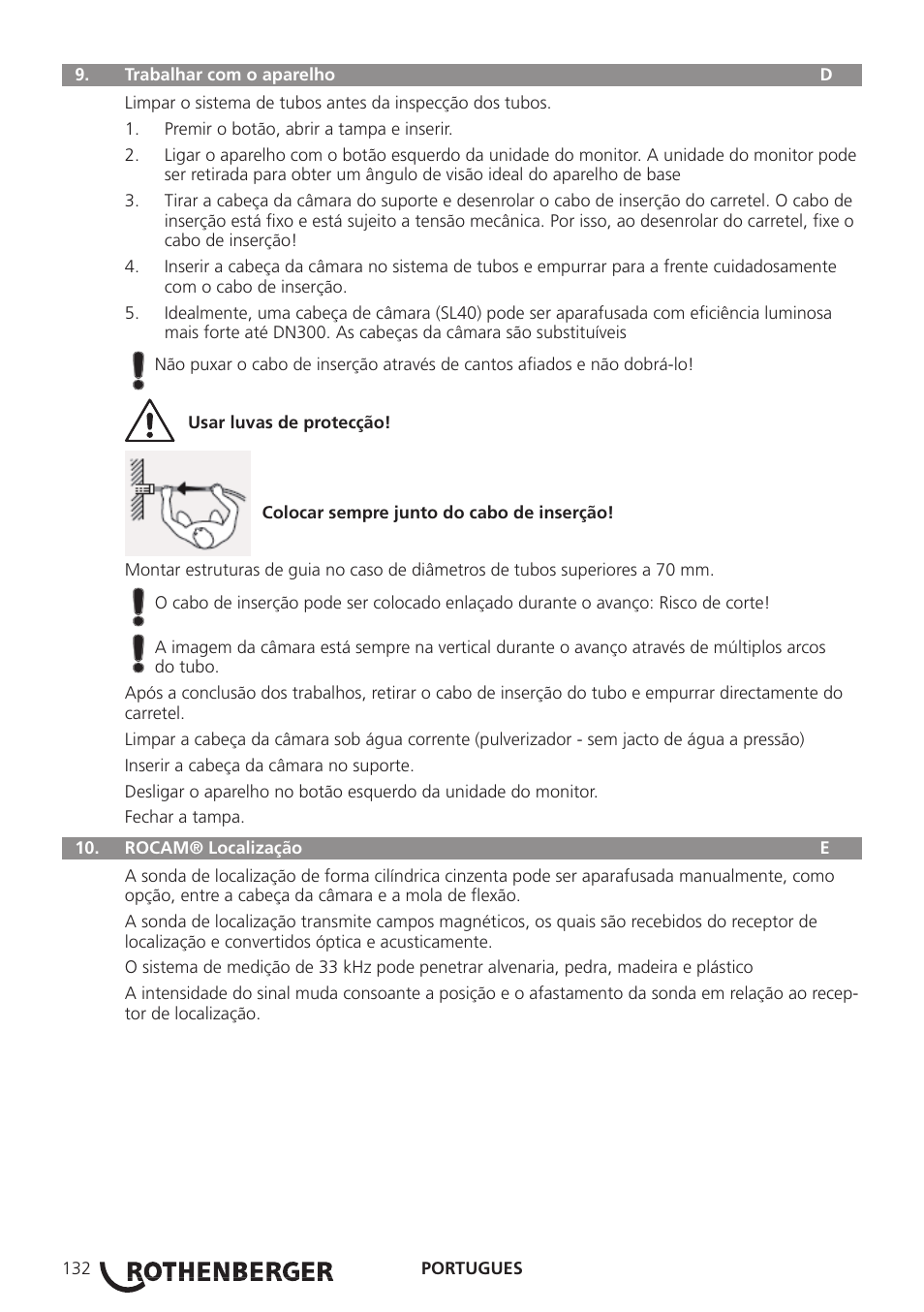 ROTHENBERGER ROCAM 3 Multimedia User Manual | Page 134 / 360