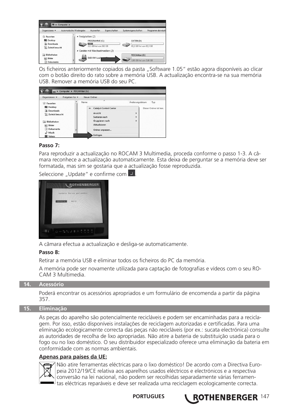 ROTHENBERGER ROCAM 3 Multimedia User Manual | Page 149 / 360
