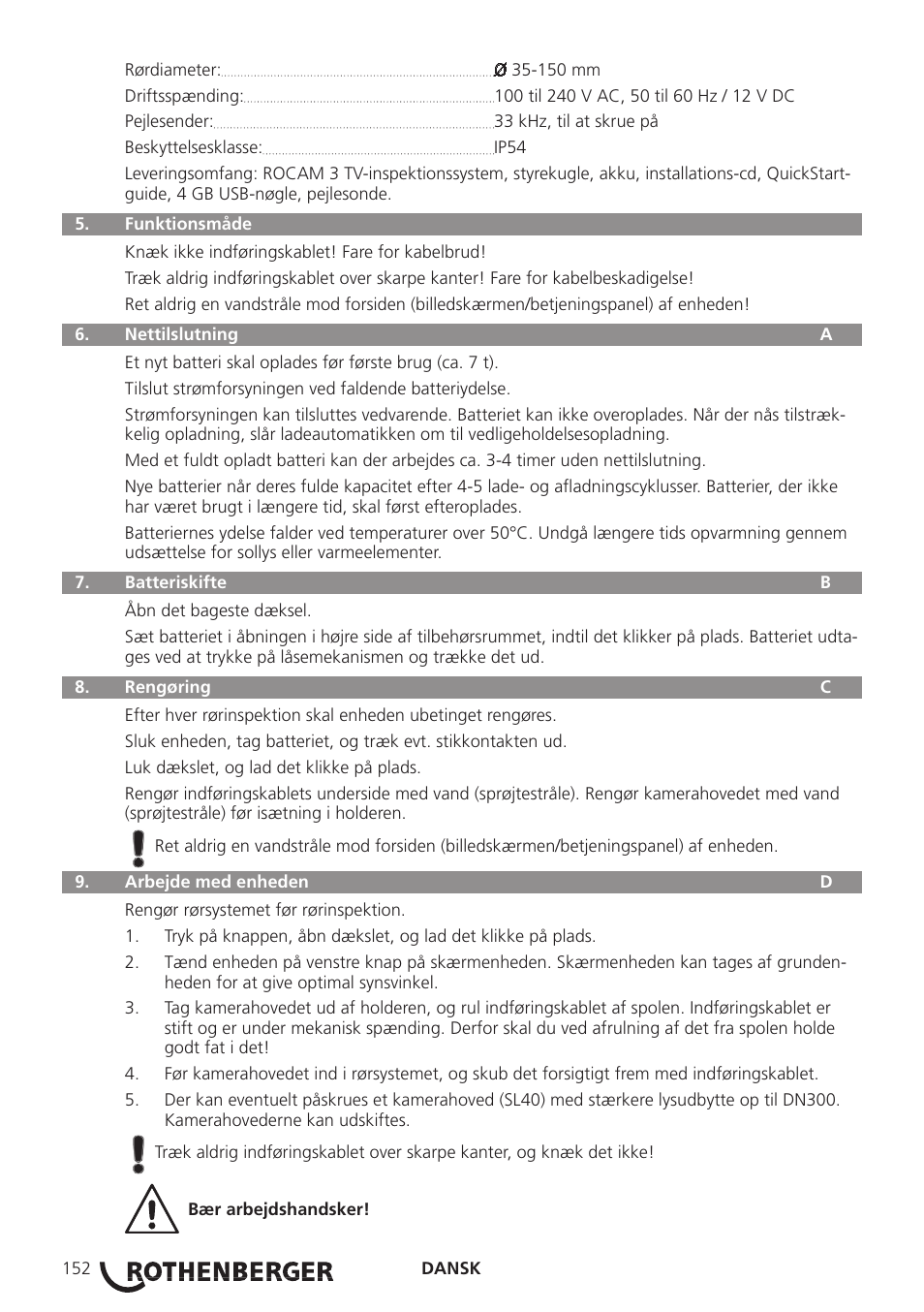 ROTHENBERGER ROCAM 3 Multimedia User Manual | Page 154 / 360