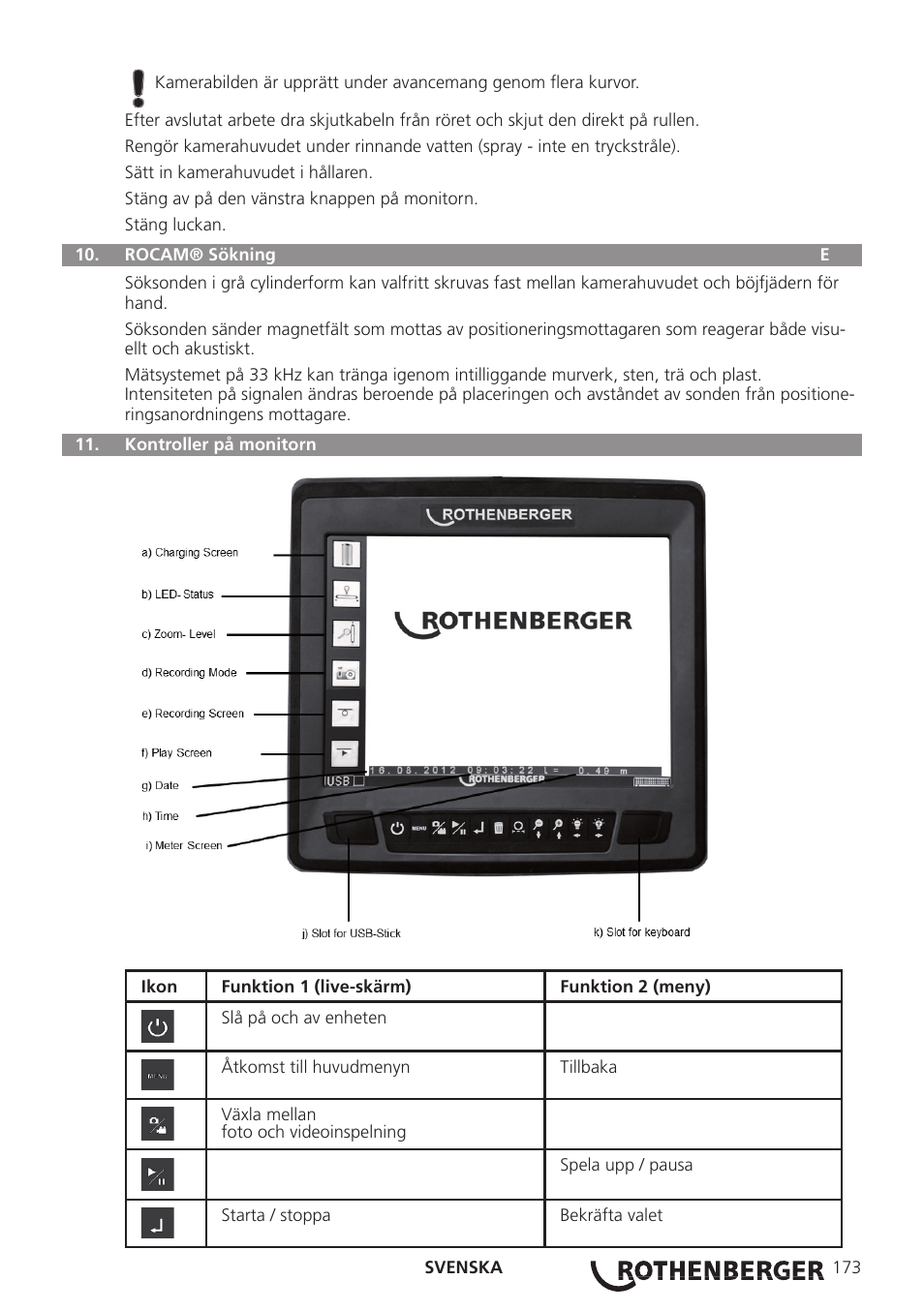 ROTHENBERGER ROCAM 3 Multimedia User Manual | Page 175 / 360