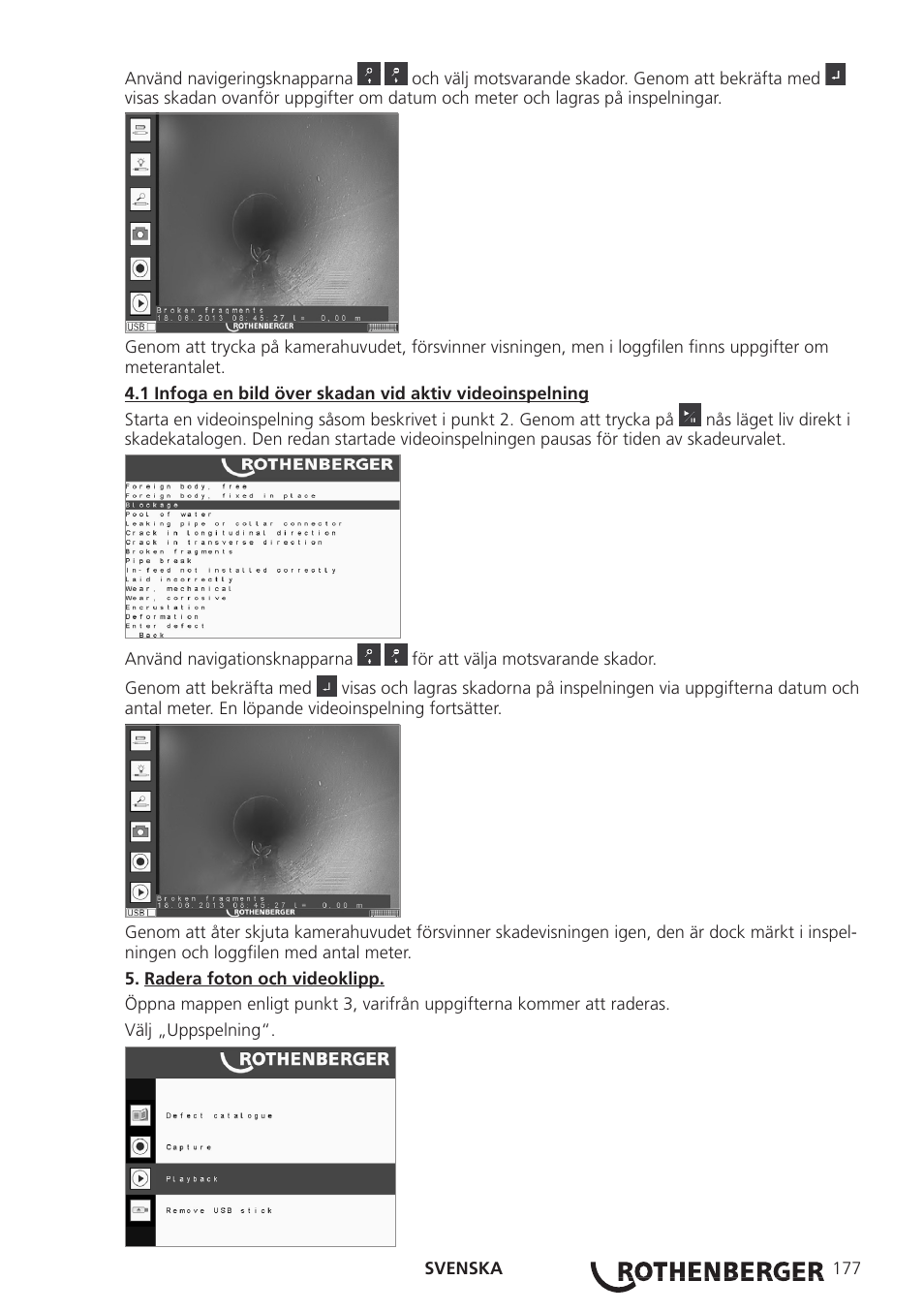 ROTHENBERGER ROCAM 3 Multimedia User Manual | Page 179 / 360