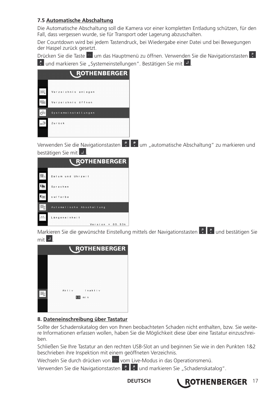 ROTHENBERGER ROCAM 3 Multimedia User Manual | Page 19 / 360