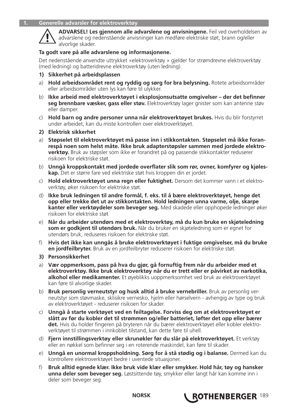 ROTHENBERGER ROCAM 3 Multimedia User Manual | Page 191 / 360