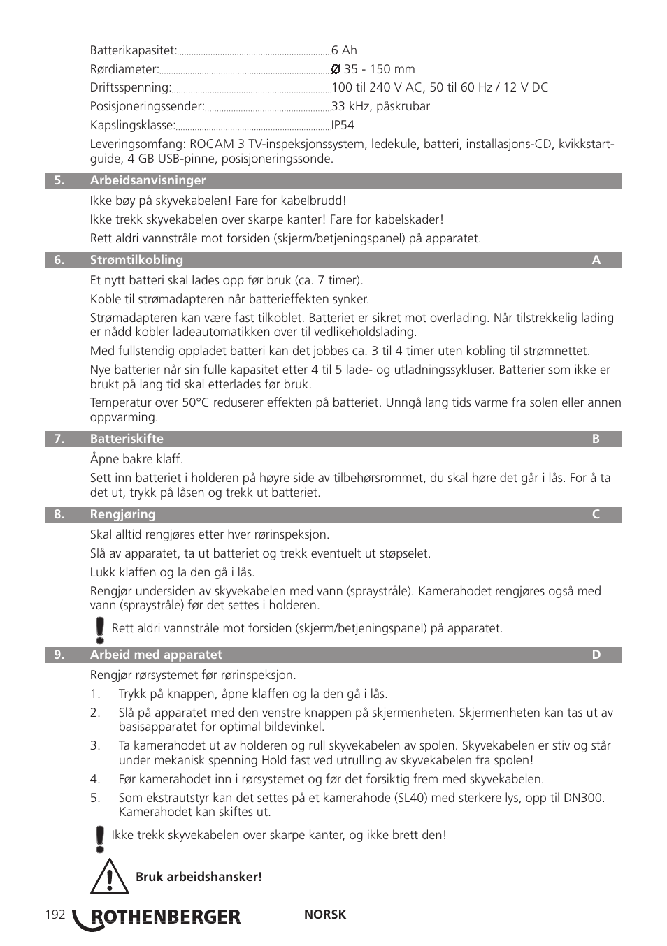 ROTHENBERGER ROCAM 3 Multimedia User Manual | Page 194 / 360