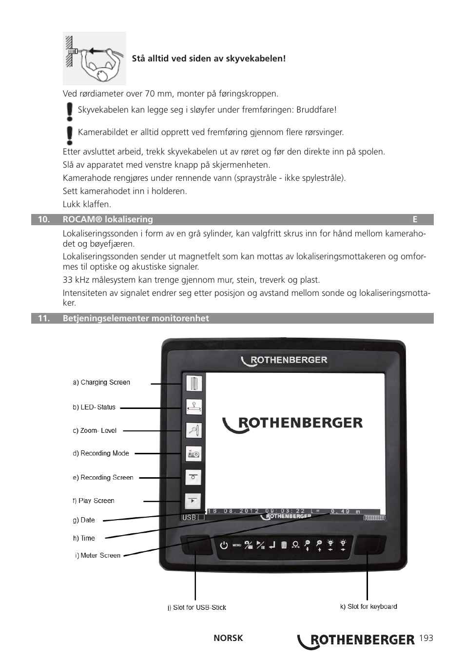 ROTHENBERGER ROCAM 3 Multimedia User Manual | Page 195 / 360