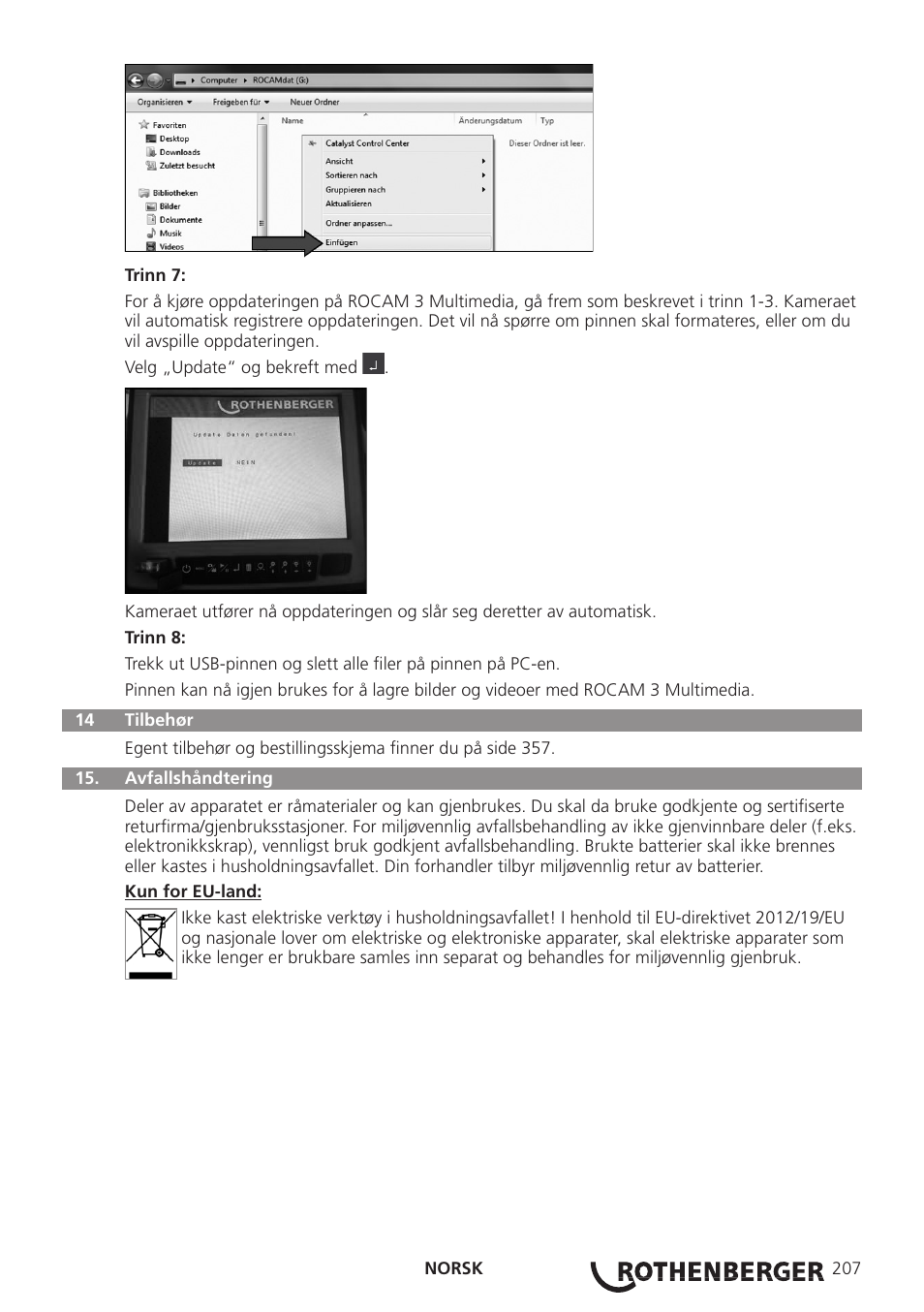ROTHENBERGER ROCAM 3 Multimedia User Manual | Page 209 / 360