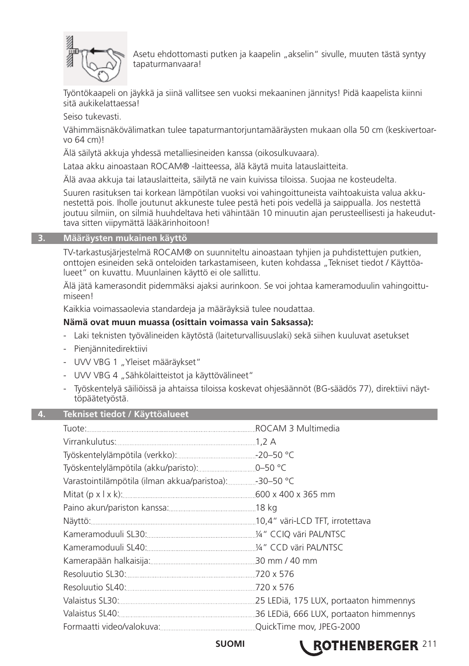 ROTHENBERGER ROCAM 3 Multimedia User Manual | Page 213 / 360
