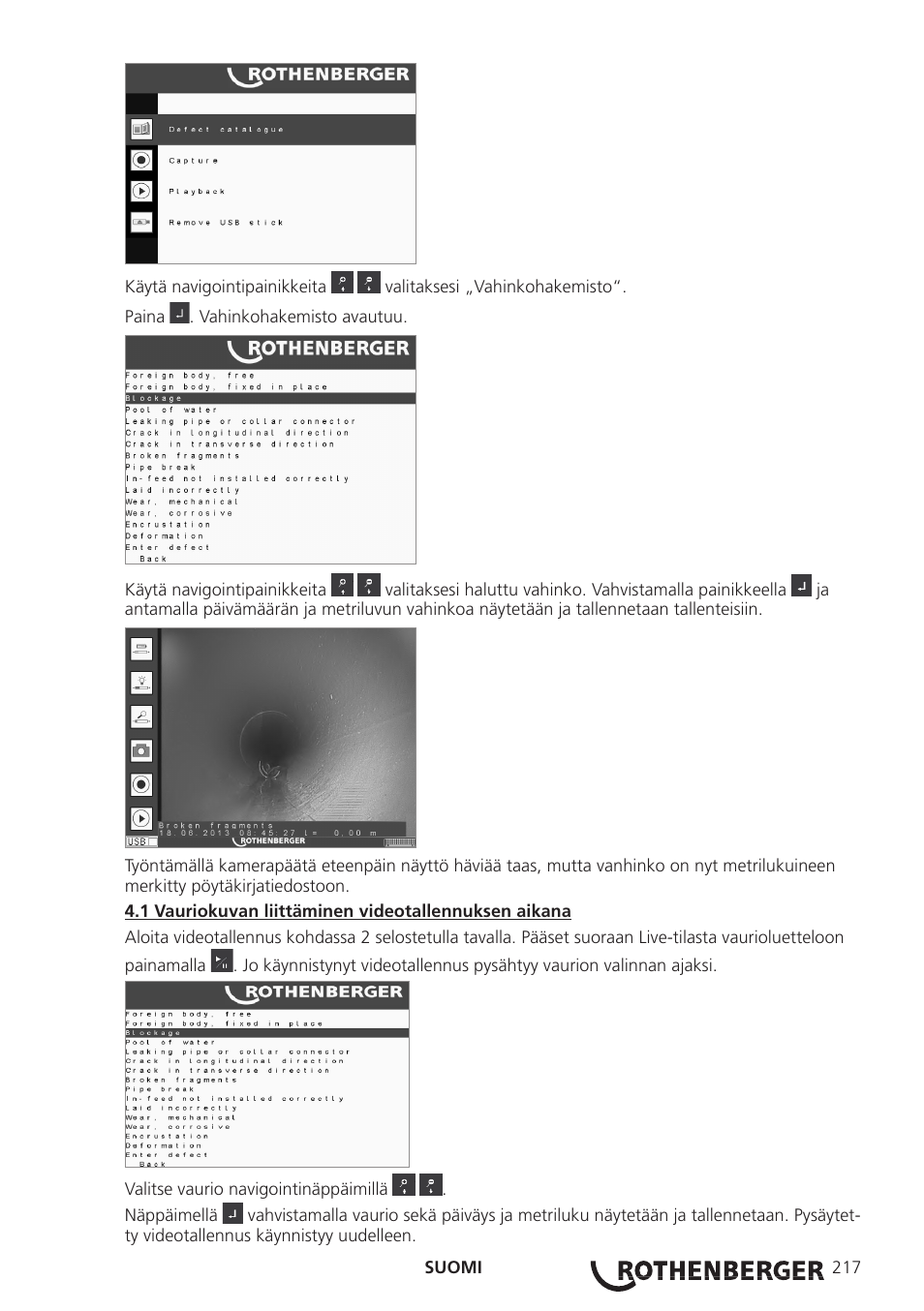 ROTHENBERGER ROCAM 3 Multimedia User Manual | Page 219 / 360