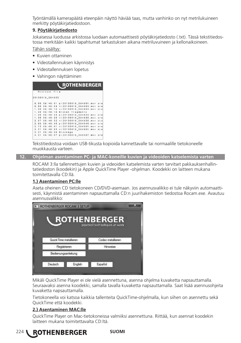 ROTHENBERGER ROCAM 3 Multimedia User Manual | Page 226 / 360