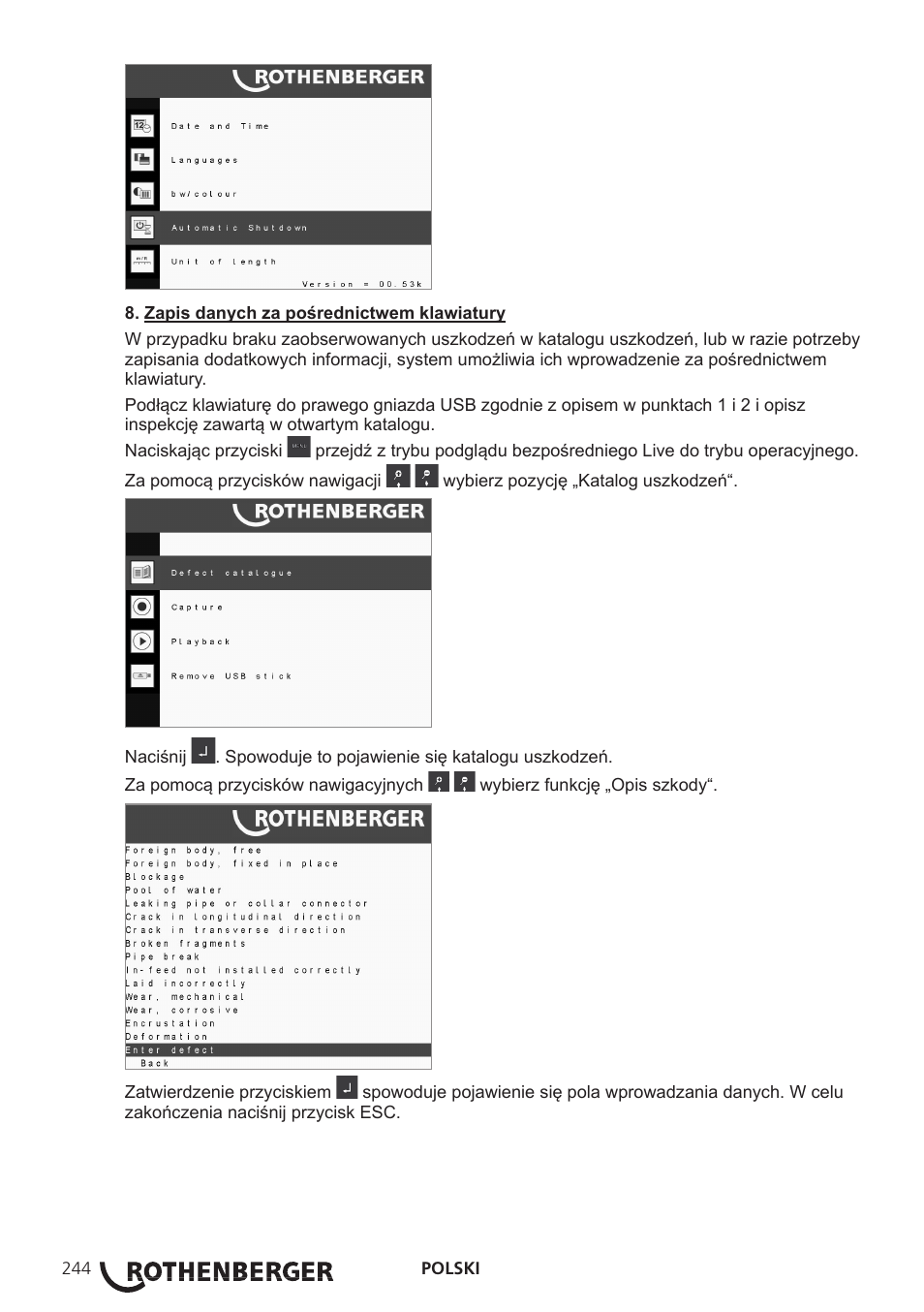 ROTHENBERGER ROCAM 3 Multimedia User Manual | Page 246 / 360