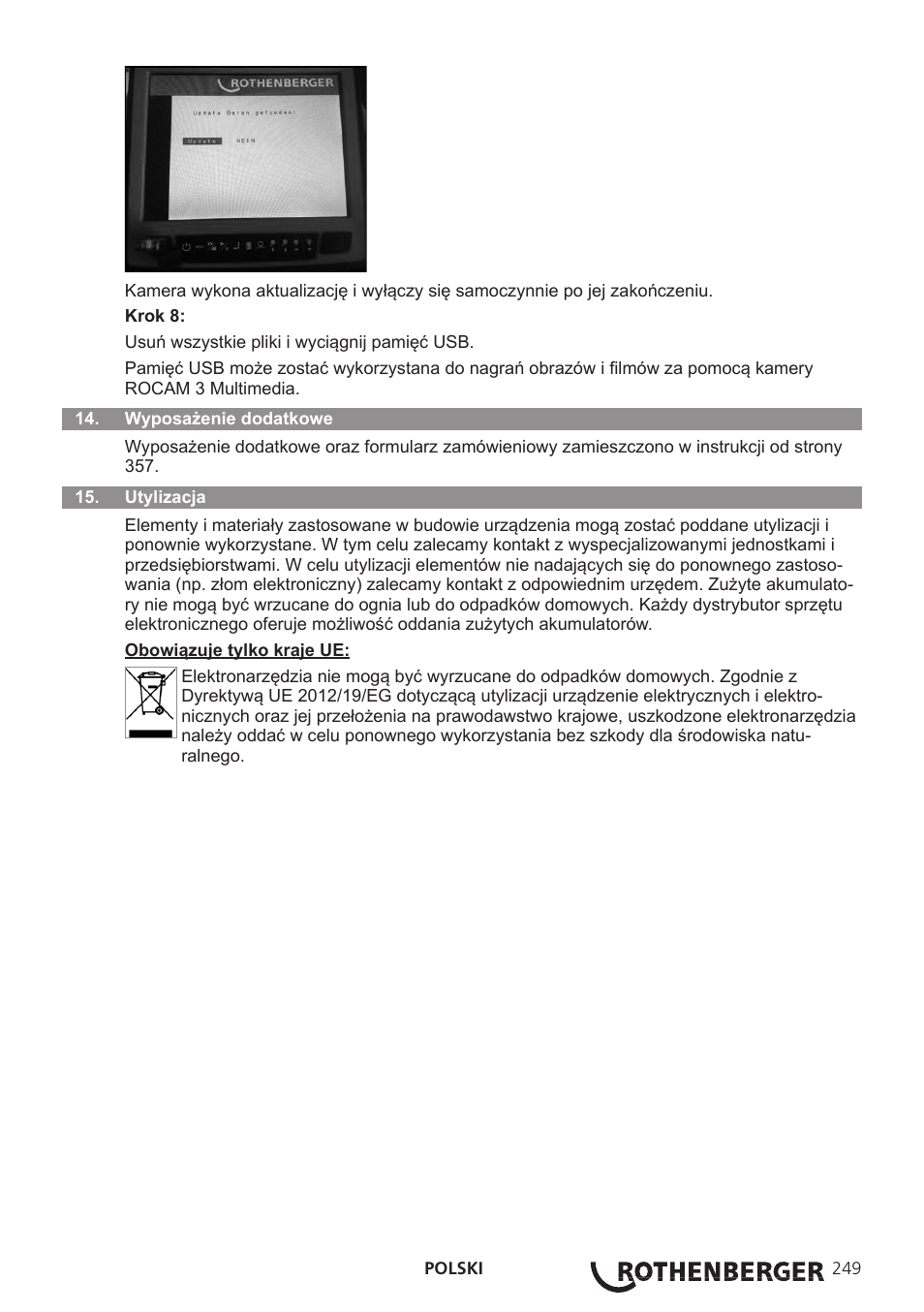 ROTHENBERGER ROCAM 3 Multimedia User Manual | Page 251 / 360