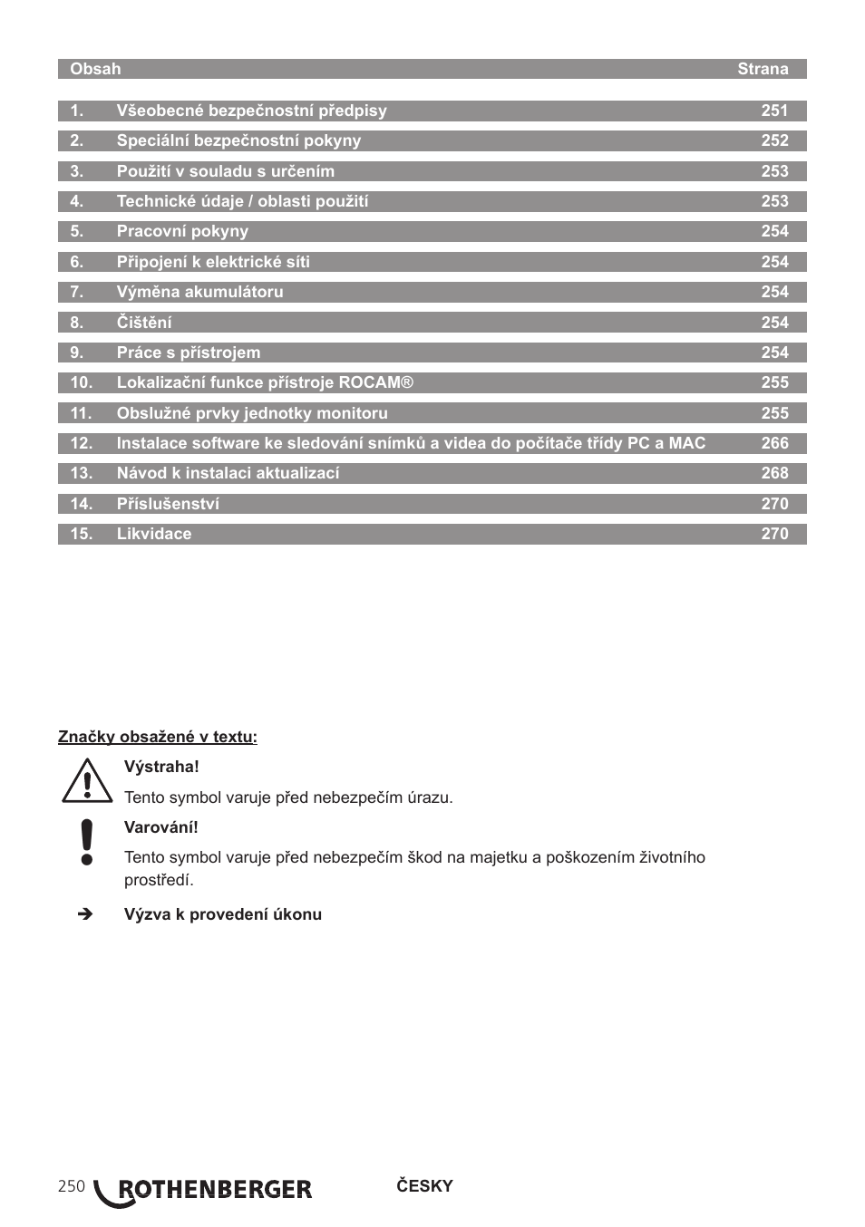 ROTHENBERGER ROCAM 3 Multimedia User Manual | Page 252 / 360