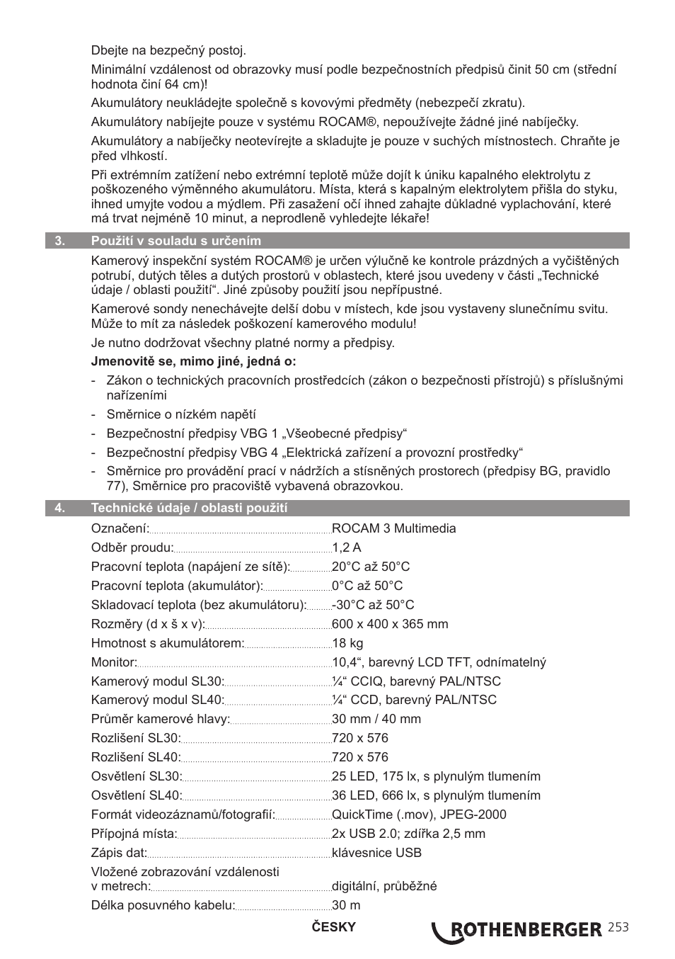 ROTHENBERGER ROCAM 3 Multimedia User Manual | Page 255 / 360