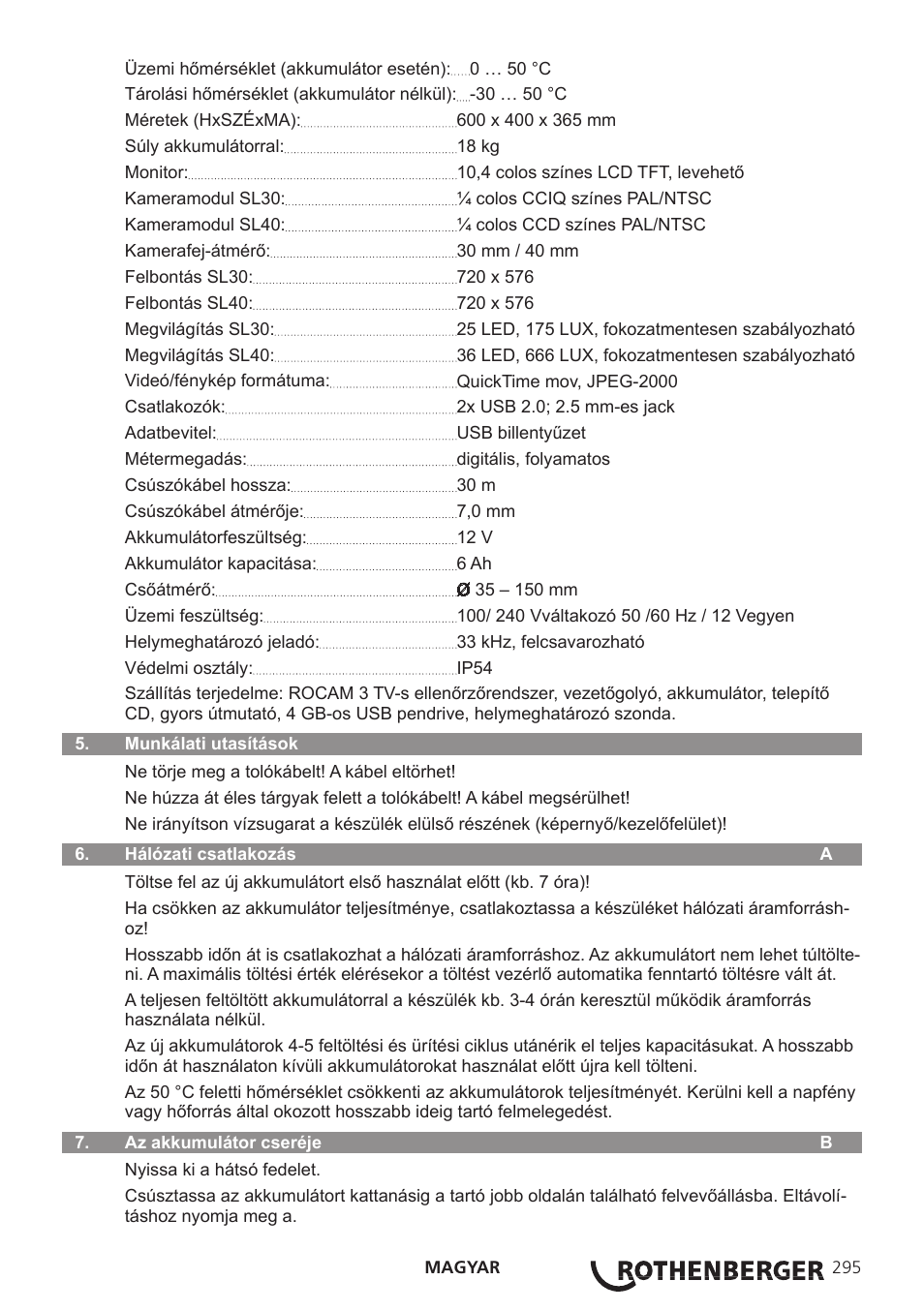 ROTHENBERGER ROCAM 3 Multimedia User Manual | Page 297 / 360