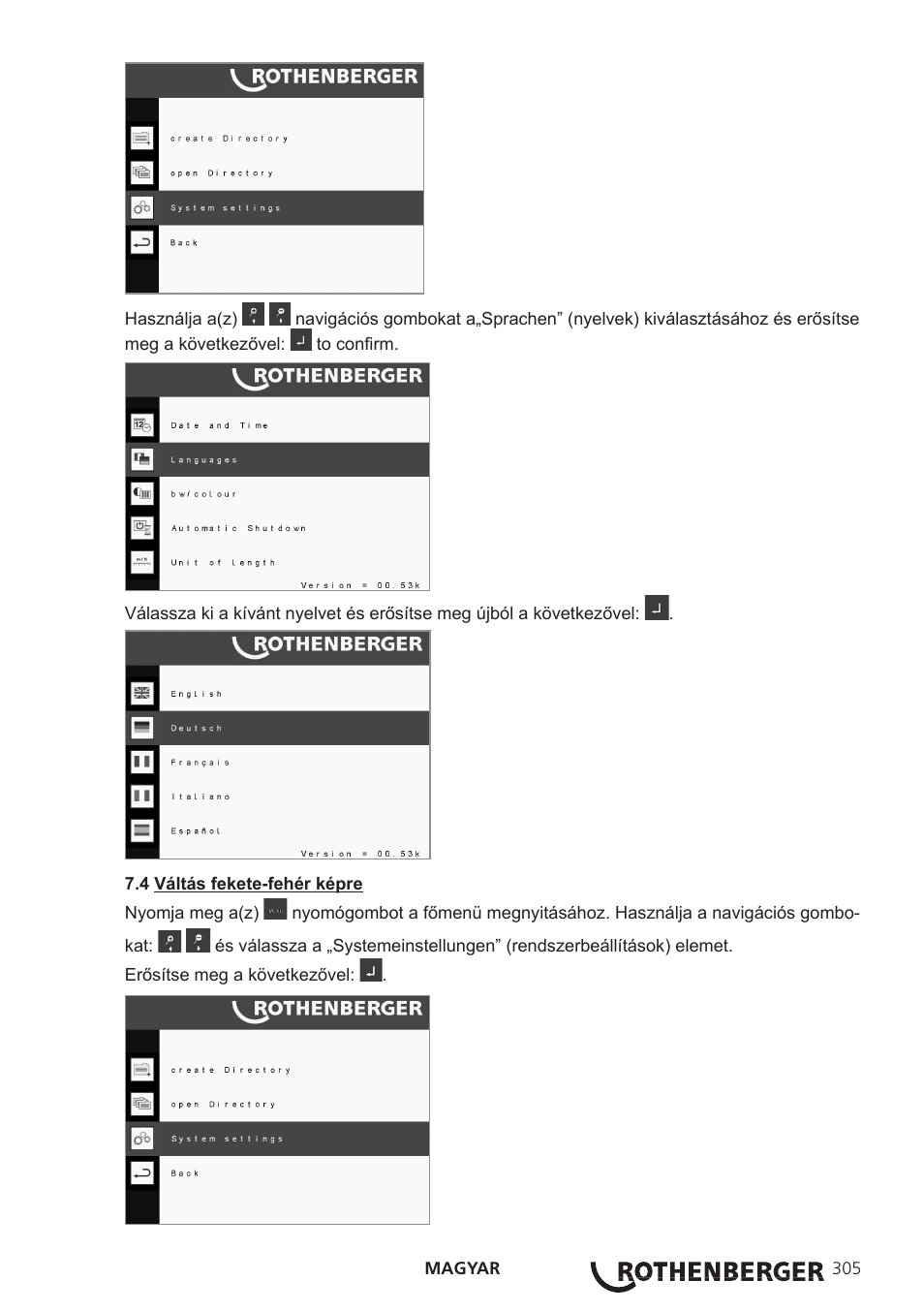 ROTHENBERGER ROCAM 3 Multimedia User Manual | Page 307 / 360