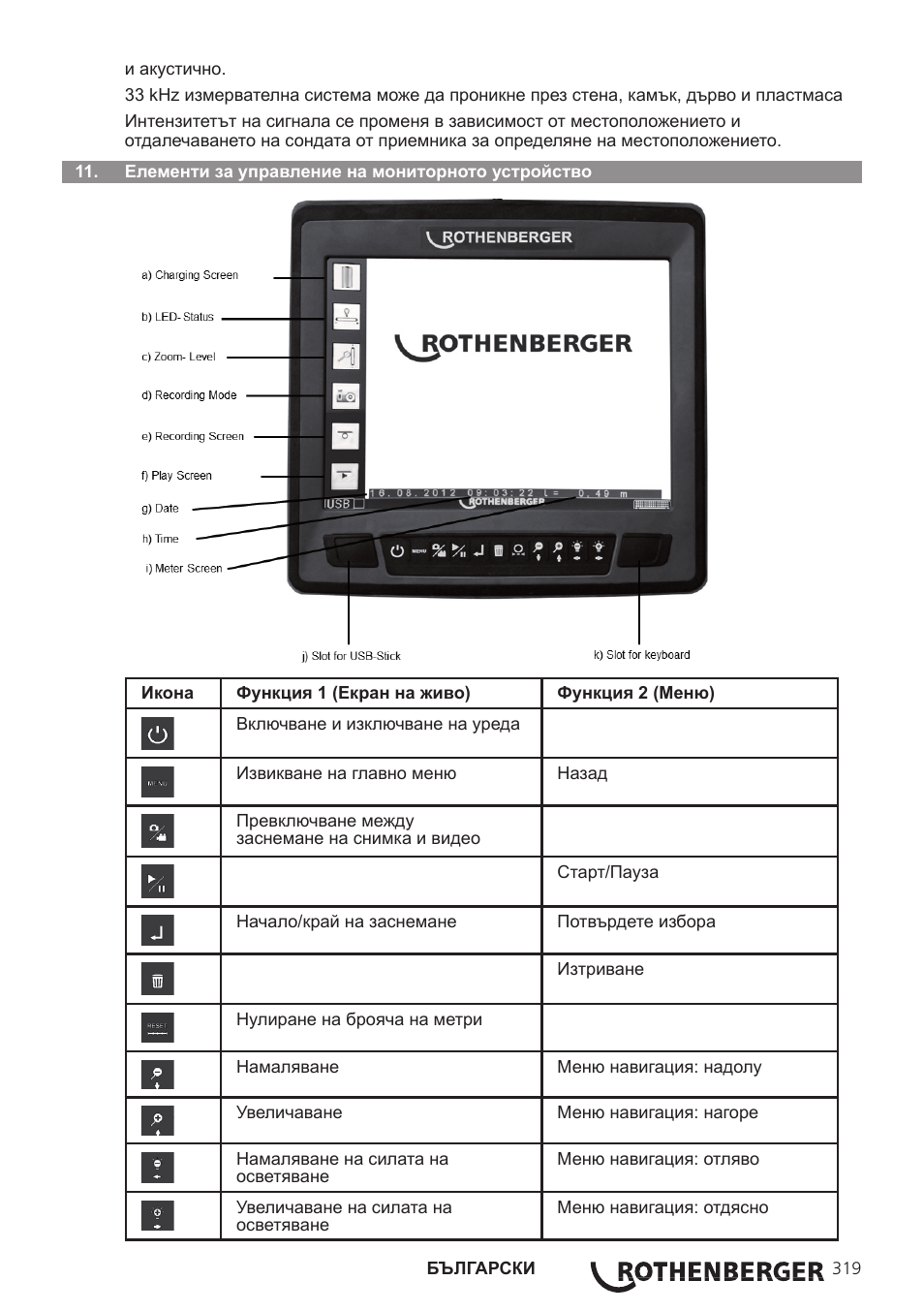 ROTHENBERGER ROCAM 3 Multimedia User Manual | Page 321 / 360