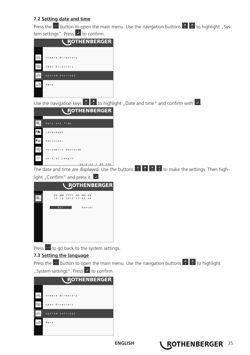ROTHENBERGER ROCAM 3 Multimedia User Manual | Page 37 / 360