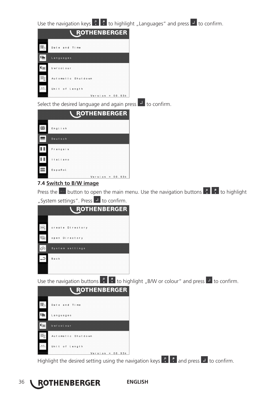 ROTHENBERGER ROCAM 3 Multimedia User Manual | Page 38 / 360