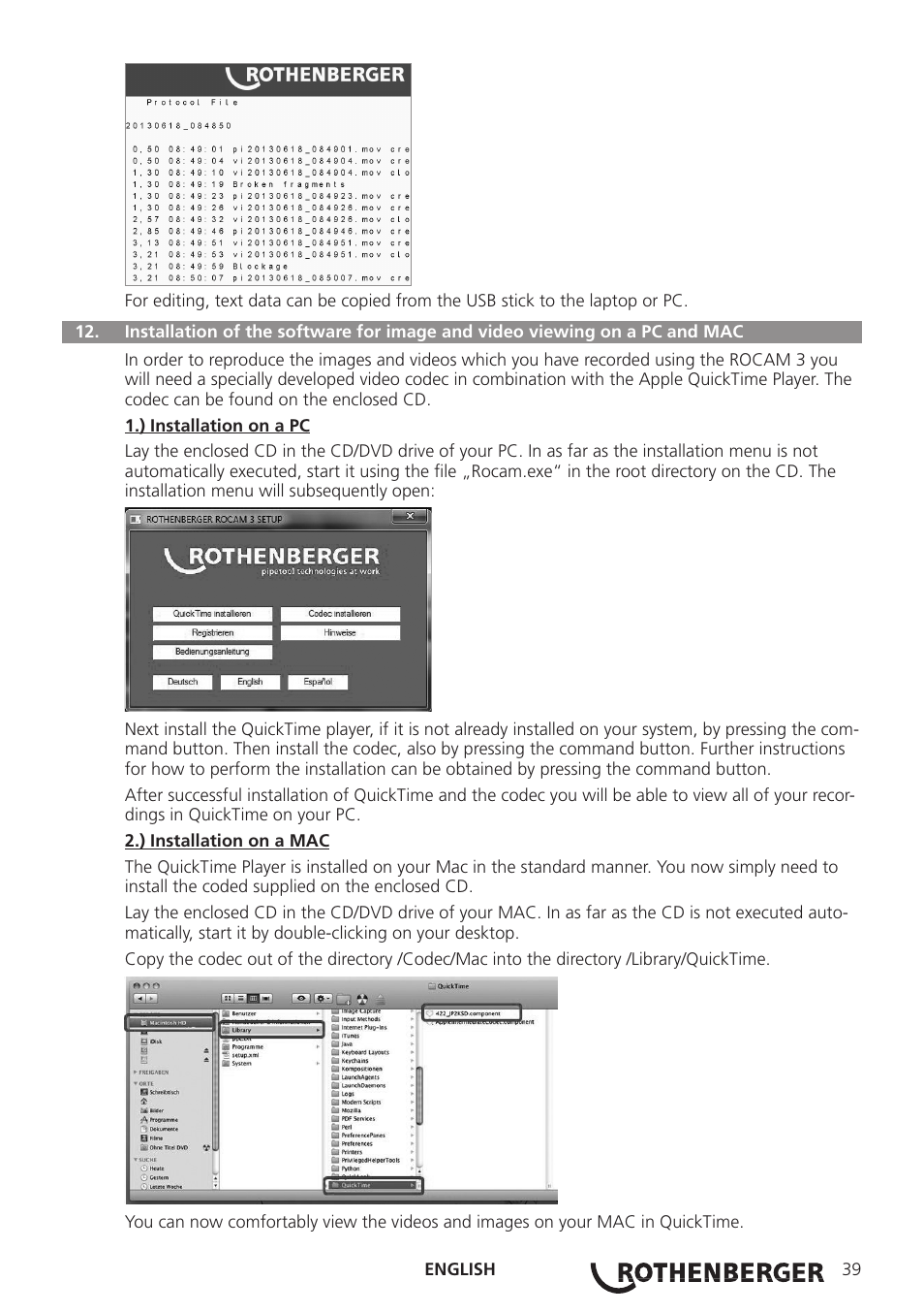 ROTHENBERGER ROCAM 3 Multimedia User Manual | Page 41 / 360