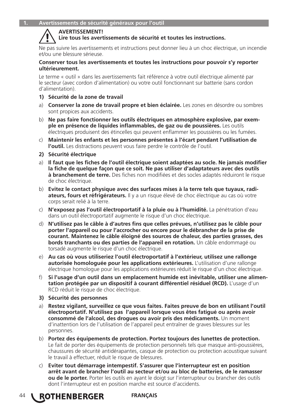 ROTHENBERGER ROCAM 3 Multimedia User Manual | Page 46 / 360