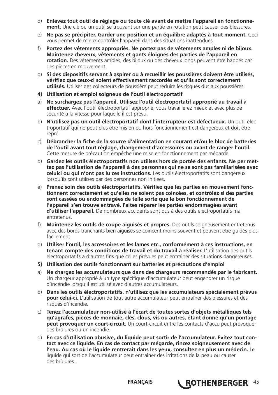 ROTHENBERGER ROCAM 3 Multimedia User Manual | Page 47 / 360