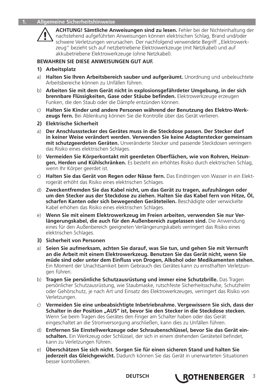 ROTHENBERGER ROCAM 3 Multimedia User Manual | Page 5 / 360