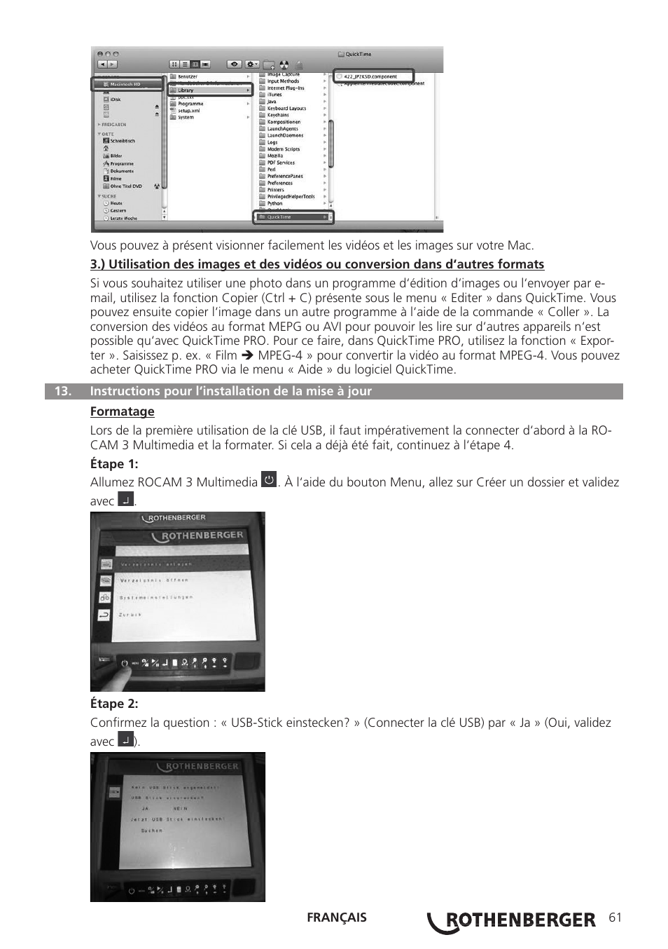 ROTHENBERGER ROCAM 3 Multimedia User Manual | Page 63 / 360