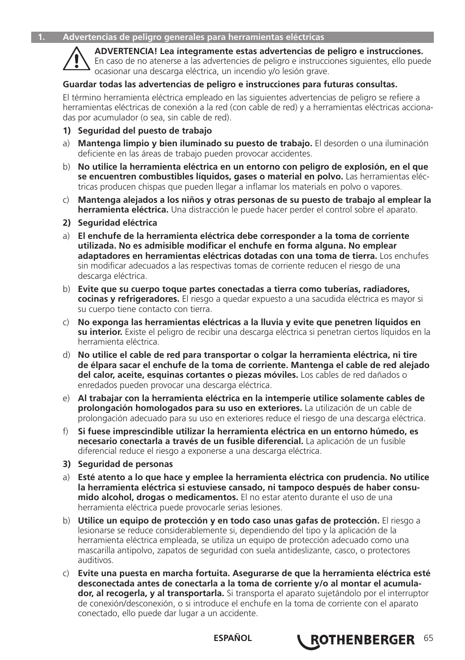 ROTHENBERGER ROCAM 3 Multimedia User Manual | Page 67 / 360